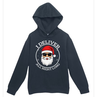 I Deliver All Night Long Santa Christmas Urban Pullover Hoodie