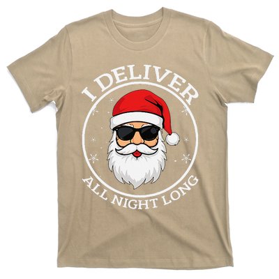 I Deliver All Night Long Santa Christmas T-Shirt