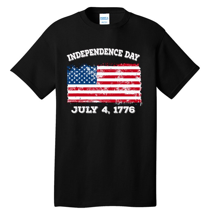 Independence Day American Flag Patriotic 1776 We The People Tall T-Shirt