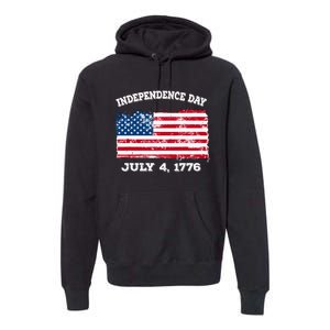 Independence Day American Flag Patriotic 1776 We The People Premium Hoodie