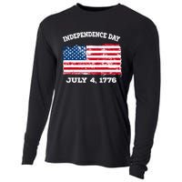 Independence Day American Flag Patriotic 1776 We The People Cooling Performance Long Sleeve Crew