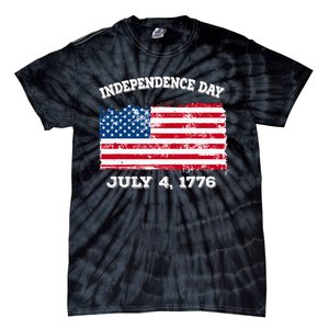 Independence Day American Flag Patriotic 1776 We The People Tie-Dye T-Shirt