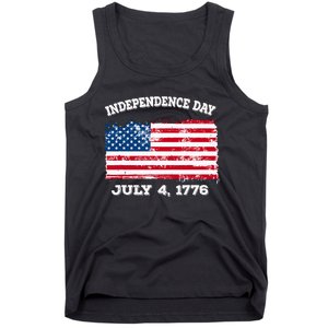 Independence Day American Flag Patriotic 1776 We The People Tank Top