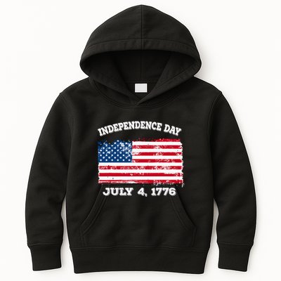 Independence Day American Flag Patriotic 1776 We The People Kids Hoodie