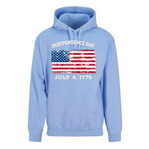 Independence Day American Flag Patriotic 1776 We The People Unisex Surf Hoodie