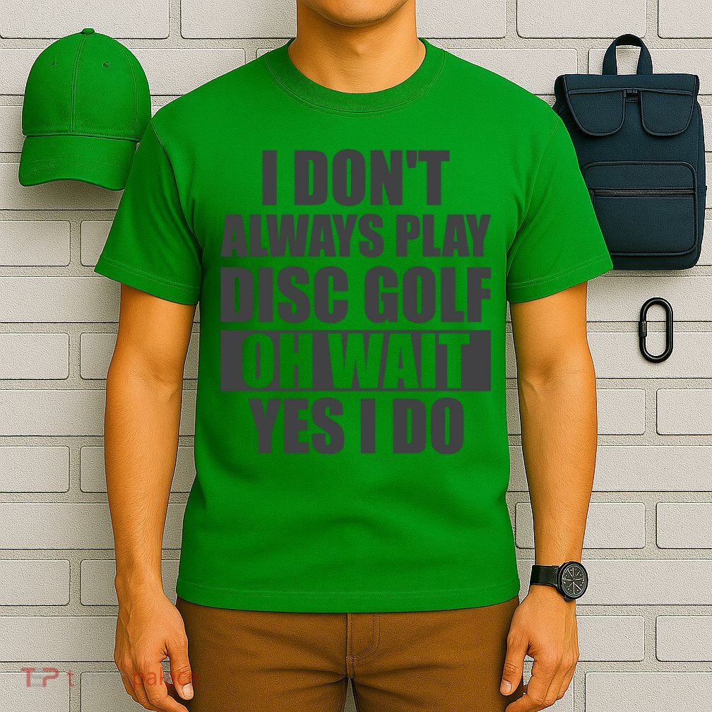 I Don't Always Play Disc Golf Disc Golf Themed Disc Golfers T-Shirt