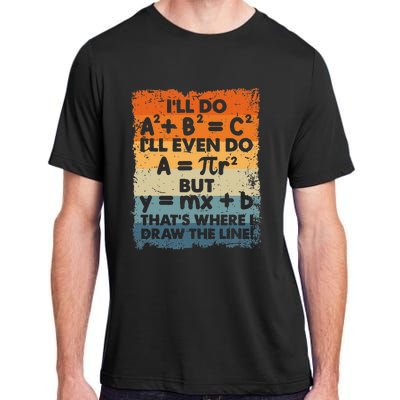 ILl Do A2 B2 = C2 ThatS Where I Draw The Line Math Adult ChromaSoft Performance T-Shirt