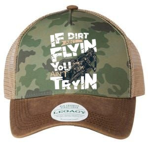 If Dirt Aint Flyin You Aint Tryin Dirt Bike MX Bike Rider Legacy Tie Dye Trucker Hat