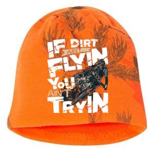 If Dirt Aint Flyin You Aint Tryin Dirt Bike MX Bike Rider Kati - Camo Knit Beanie