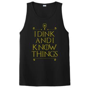 I Dink And I Know Things Funny Pickleball PosiCharge Competitor Tank