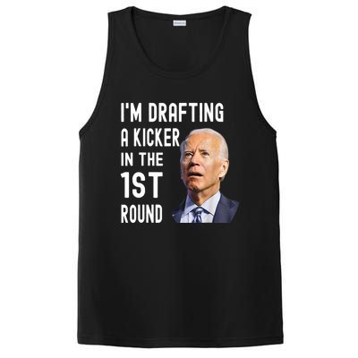 Im Drafting A Kicker In The 1st Round Joe Biden Funny PosiCharge Competitor Tank