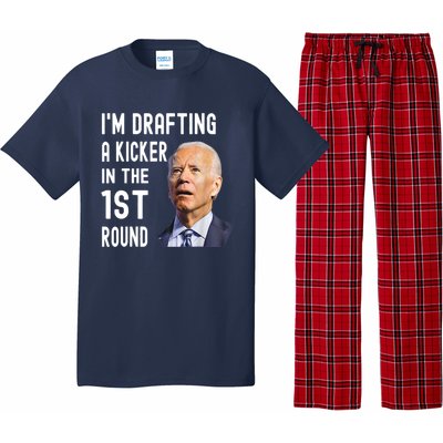 Im Drafting A Kicker In The 1st Round Joe Biden Funny Pajama Set