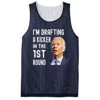 Im Drafting A Kicker In The 1st Round Joe Biden Funny Mesh Reversible Basketball Jersey Tank