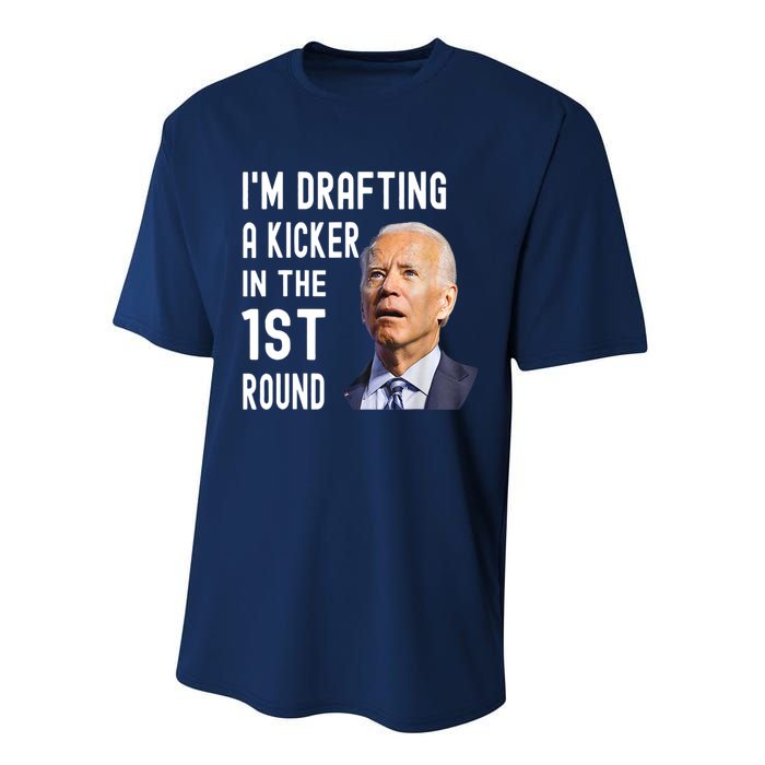 Im Drafting A Kicker In The 1st Round Joe Biden Funny Performance Sprint T-Shirt