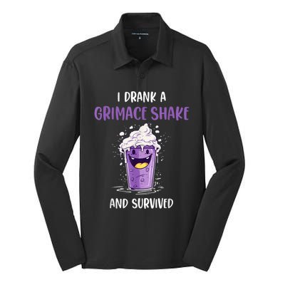 I Drank Agrimace Shake And Survived Silk Touch Performance Long Sleeve Polo