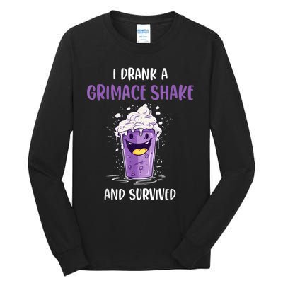 I Drank Agrimace Shake And Survived Tall Long Sleeve T-Shirt