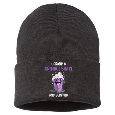 I Drank Agrimace Shake And Survived Sustainable Knit Beanie