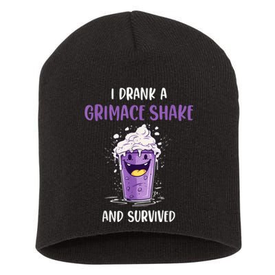 I Drank Agrimace Shake And Survived Short Acrylic Beanie