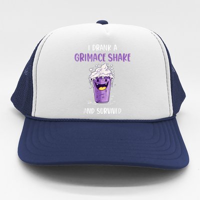 I Drank Agrimace Shake And Survived Trucker Hat