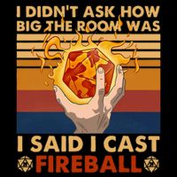 I Didnt Ask How Big The Room Was I Said I Cast F.I.R.E.Ba.L.L T-Shirt