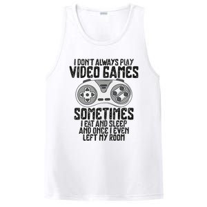 I Dont Alwasy Play Video Games Gaming Humor Funny Gamer PosiCharge Competitor Tank