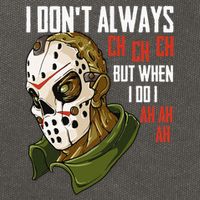 I Dont Always Ch Ch Ch Lazy Halloween Costume Horror Movie Cotton Canvas Backpack