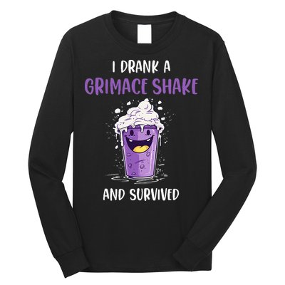 I drank a grimace shake and survived Long Sleeve Shirt