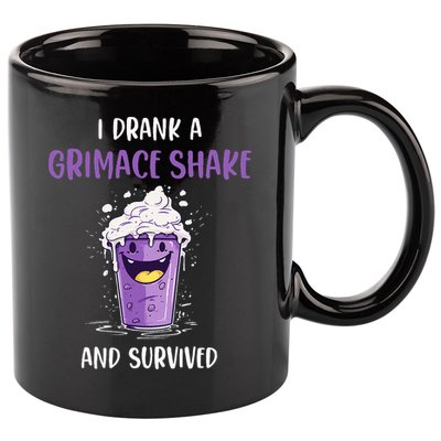 I drank a grimace shake and survived 11oz C Handle Ceramic Mug