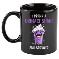 I drank a grimace shake and survived 11oz C Handle Ceramic Mug