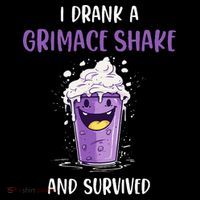 I drank a grimace shake and survived Drawstring Bag