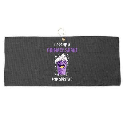 I drank a grimace shake and survived Large Microfiber Waffle Golf Towel