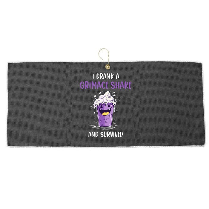 I drank a grimace shake and survived Large Microfiber Waffle Golf Towel
