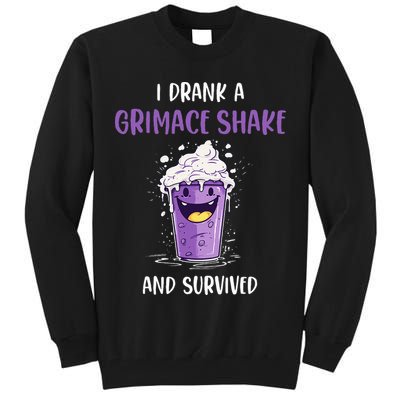 I drank a grimace shake and survived Tall Sweatshirt