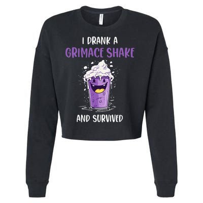 I drank a grimace shake and survived Cropped Pullover Crew
