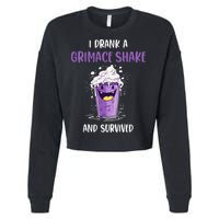 I drank a grimace shake and survived Cropped Pullover Crew