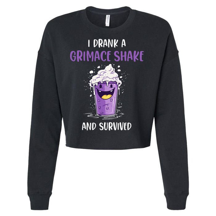 I drank a grimace shake and survived Cropped Pullover Crew