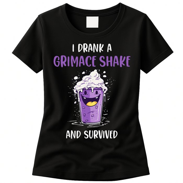 I drank a grimace shake and survived Womens T-Shirt