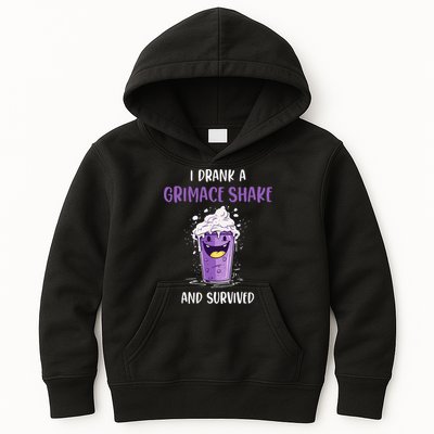 I drank a grimace shake and survived Kids Hoodie