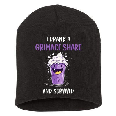 I drank a grimace shake and survived Short Acrylic Beanie