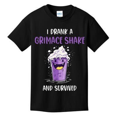 I drank a grimace shake and survived Kids T-Shirt