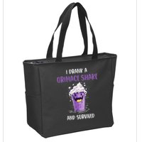 I drank a grimace shake and survived Zip Tote Bag