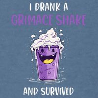 I drank a grimace shake and survived Garment-Dyed Sweatshirt