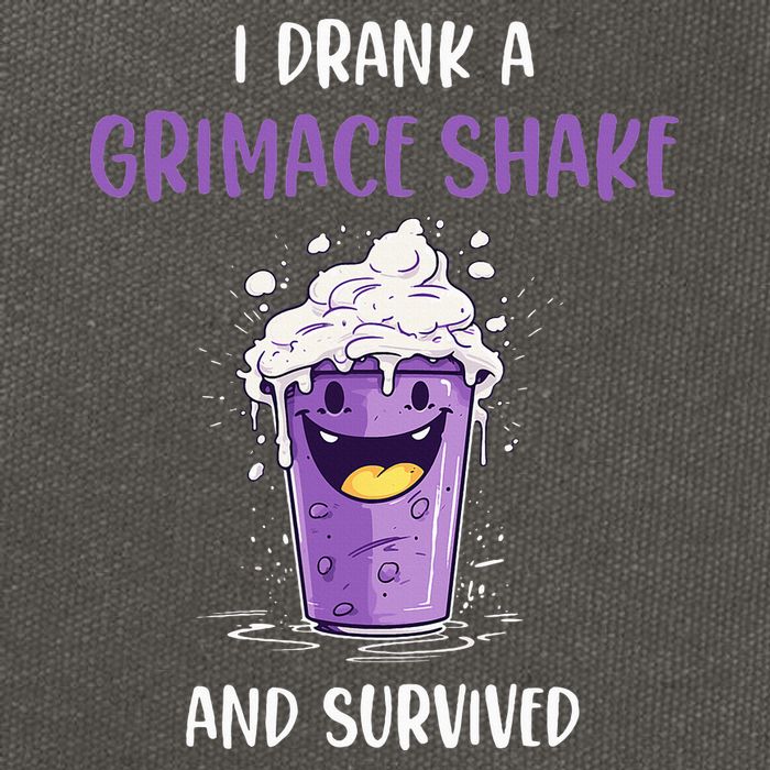 I drank a grimace shake and survived Cotton Canvas Backpack