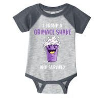 I drank a grimace shake and survived Infant Baby Jersey Bodysuit