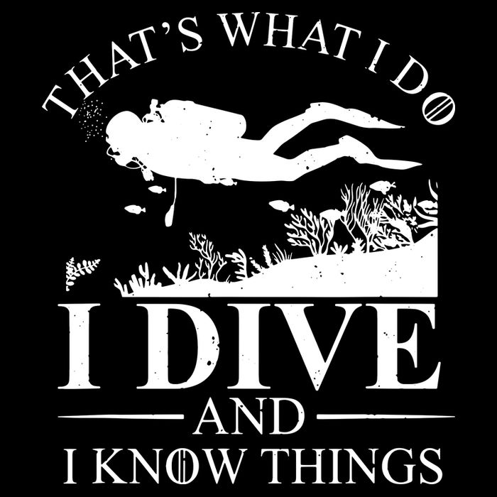 I Dive And I Know Things Scuba Diver Gift Scuba Diving Impact Tech Backpack