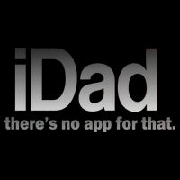 IDad There's No App For That Funny Flexfit Unipanel Trucker Cap