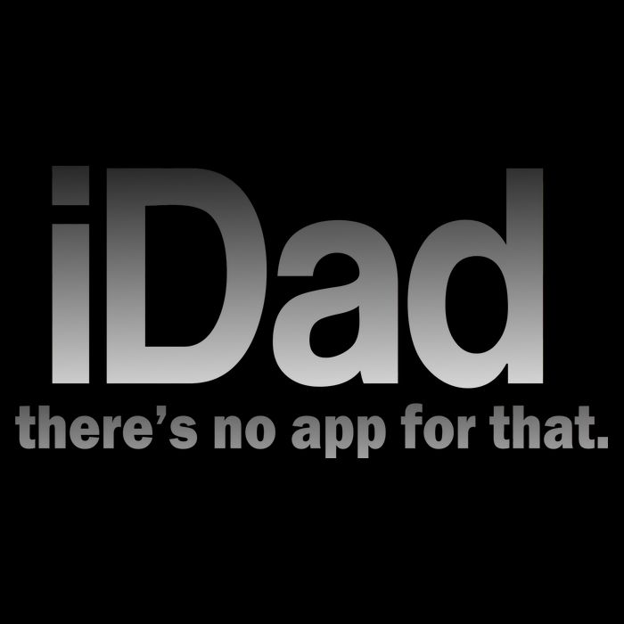 IDad There's No App For That Funny Flexfit Unipanel Trucker Cap