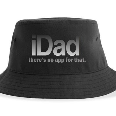 IDad There's No App For That Funny Sustainable Bucket Hat