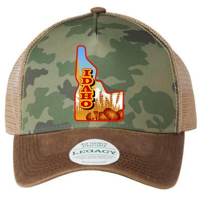 Idaho Potatoes State Outline Legacy Tie Dye Trucker Hat