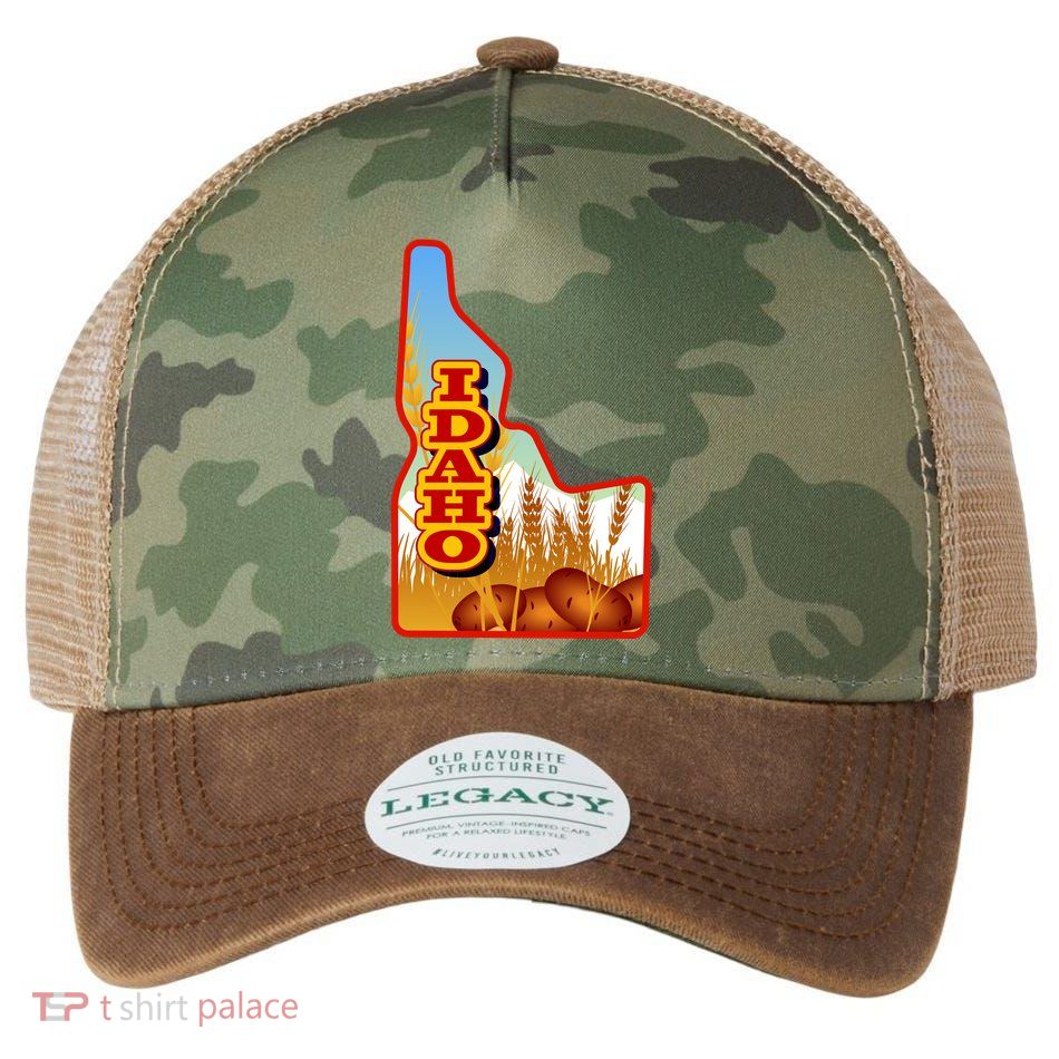 Idaho Potatoes State Outline Legacy Tie Dye Trucker Hat